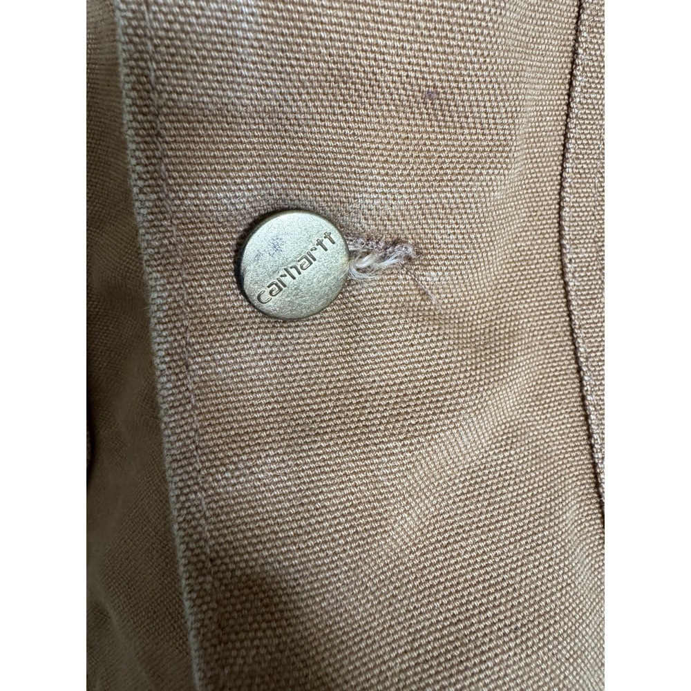VTG Carhartt 6BLC Blanket Lined Canvas Duck Jacket Men's 52 Brown Made In USA - Picture 9 of 11